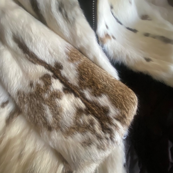 Genuine rabbit fur coat - women’s S/XS (estimated) - vintage - Picture 6 of 9